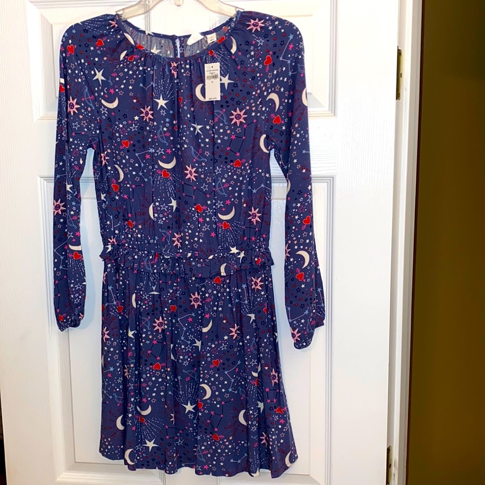 Girls Printed Flare Dress - Gap
